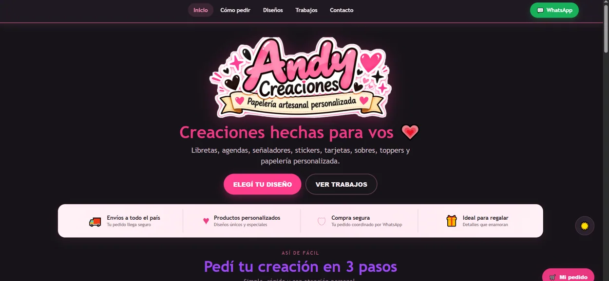 Segunda vista de Andy Creaciones